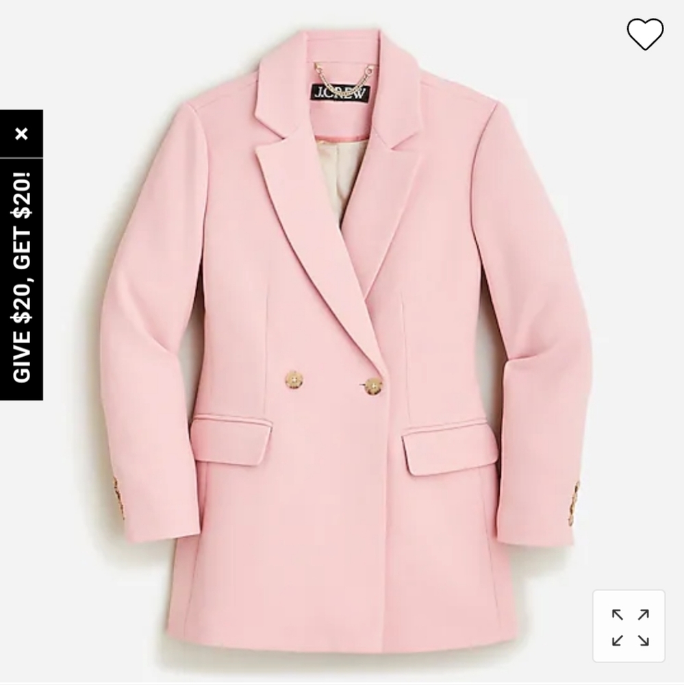 New J.Crew Evening Blazer-Jacket in Italian Double-Cloth Wool Size 0